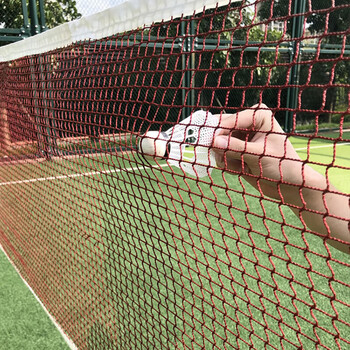 英辉（INVUI）羽毛球网便携式室外 标准网6.1m*76cm 1.5cm涤纶四包边带钢丝