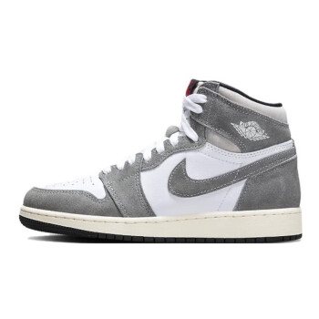 耐克nikeairjordan1highogaj1gs女鞋白灰高筒籃球鞋fd143705136