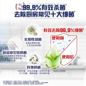 奥妙（OMO） 油污清洁剂柠檬西柚促销装(480G+380G+450G)+手帕纸1包