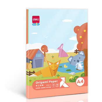 得力(deli)20色100张A4手工折纸 学生幼儿园折纸彩纸剪纸 美术课DIY手工纸儿童文具生日开学毕业礼物 得力(deli)20色100张A4手工折纸 学生幼儿园折纸彩纸剪纸 美术课DIY手工纸儿童文具生日开学毕业礼物