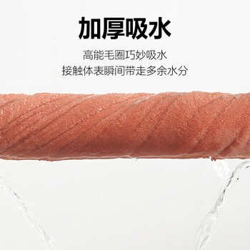新亚毛巾纯棉加厚大毛巾3条成人洗澡洗脸巾吸水不掉毛干发巾34×76cm