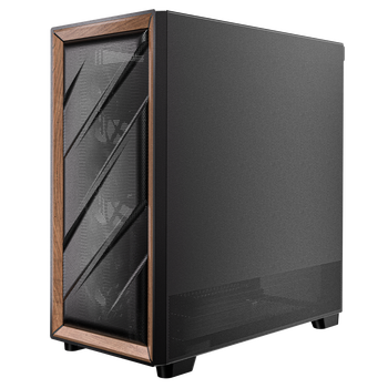 安钛克（Antec）（Antec)FLUX机箱电脑主机玻璃侧透/实木外观/强劲散热/FLUX风道专利/标配5把风扇 /双位360/E-ATX