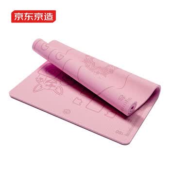 京东京造 瑜伽垫 双面亲子垫室内互动家用健身垫超大超宽加厚 粉200*140cm
