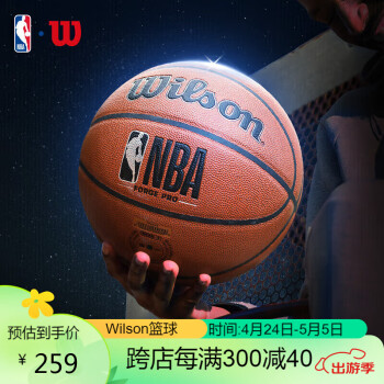 Wilson威尔胜NBA FORGE PRO系列室内外通用成人篮球7号球送礼