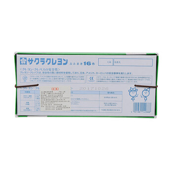 樱花（SAKURA）儿童绘画软蜡笔16色套装儿童彩色绘画涂鸦绘画蜡笔LY16R美术写生美育工具