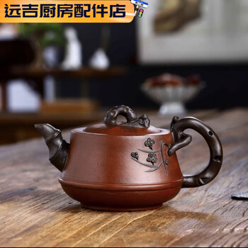 中国古美術・寿桃六点セット紫砂壺・底款:汪寅仙紋・宜興原鉱・金黄段泥急須・茶道具 中国古美術・寿桃六点セット紫砂壺・底款:汪寅仙紋・宜興原鉱