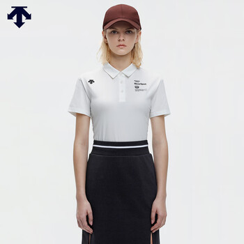 迪桑特descentetough面料男女运动短袖polo衫时尚透气棒球t恤女子wt