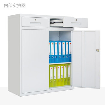 洛克菲勒铁皮柜文件柜资料档案柜抽屉储物矮柜高1090二斗矮柜 30kg