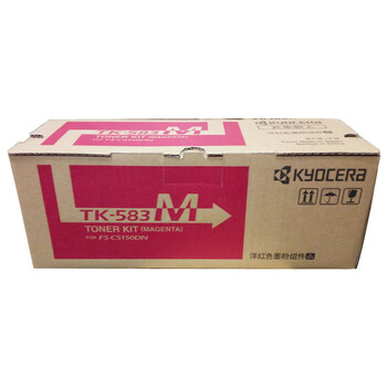 京瓷（KYOCERA）TK-583KCMY原装黑红黄青四色碳粉墨粉盒套装（适用FS-C5150DN打印机）黑色3500页/彩色2800页 