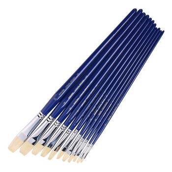 【全网低价】樱花(SAKURA)猪鬃画笔 水粉油画笔丙烯长杆美术颜料刷初学者水彩笔榛形2号美术写生