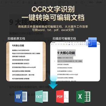 良田（eloam）1600万高清高拍仪扫描仪 A4软底 OCR文字识别 办公文件高速自动连续扫描 国产系统 S1086L