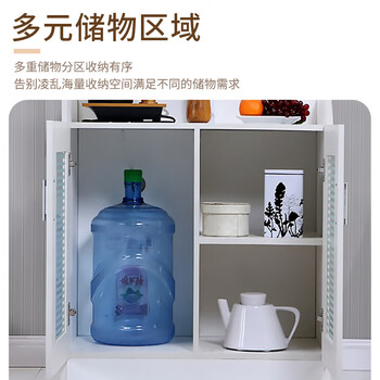 中伟矮柜储物柜茶水柜办公室会议室茶水柜现代简约茶水间柜白色