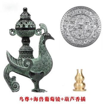 古鏡 青銅鏡 鳳凰龍麒麟鳥 中国古玩 中国美術 唐物 擺件 古鏡 青銅鏡 鳳凰龍麒麟鳥 中国古玩 中国美術 唐物 擺件（欣赏