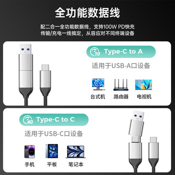 尤达大师（Yottamaster）M.2 NVMe固态硬盘盒SSD USB4硬盘盒兼容雷电4/3 适用苹果Mac mini笔记本电脑外置盒