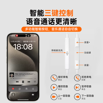 WITGOER【2026新款丨品牌直营】有线耳机lightning接口适用苹果13/14/12/11/iphone/promax平板ipad游戏