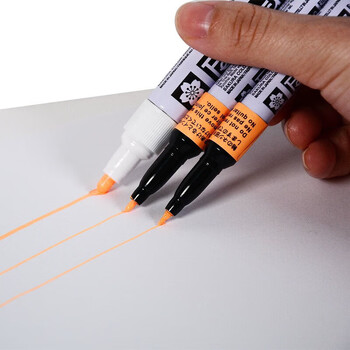 樱花(SAKURA)油漆笔荧光橙2.0mm 荧光签字笔记号笔马克笔 日本进口美术绘画彩色画笔DIY手绘涂鸦黑暗处标记笔