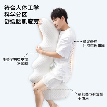 祺加质品（CHECA GOODS）睡觉抱枕夹腿床上沙发靠枕长条抱枕女生成人孕妇抱枕玩偶侧睡抱枕