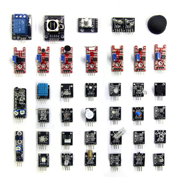鑫凯辰  适用树莓派/STM32/UNO R3/51单片机16/37/45种传感器模块学习套件37传感器套件（袋装）