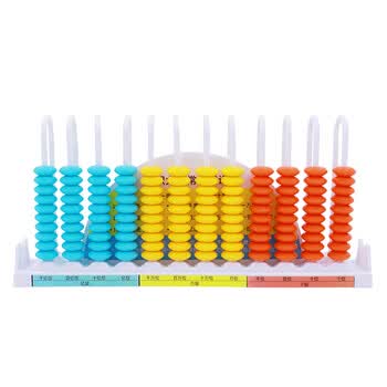 博教（BOJIAO）12行计数器1-4年级小学生数学学具 一年级二年级计算架教具 老师推荐 蓝色