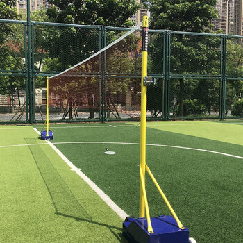 英辉（INVUI）羽毛球网便携式室外 标准网6.1m*76cm 1.5cm单包边带钢丝含球包