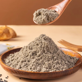 谷物粮园黑芝麻核桃桑葚粉500g*2袋（不甜款） 黑芝麻糊 黑芝麻粉 黑豆粉