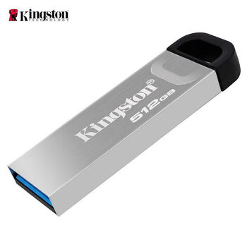 金士顿（Kingston）512GB USB 3.2 Gen 1 U盘 DTKN 大容量U盘 金属外壳 读速200MB/s 学习办公投标电脑车载优盘