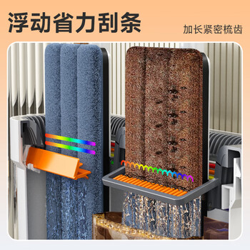 佳帮手平板拖把40cm2布家用一拖净免手洗2025带桶一套墩布拖布拖地神器