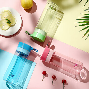 富光户外男女运动水杯塑料水杯便携学生杯子耐摔泡茶隔提绳绿色500ml 富光户外男女运动水杯塑料水杯便携学生杯子耐摔泡茶隔提绳绿色500ml