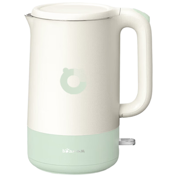 小熊（Bear）电热水壶 不锈钢内胆热水壶 ZDH-R17B3双层防烫烧水壶1.7L大容量 