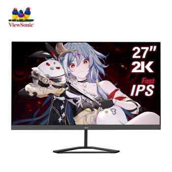 优派27英寸 2K电竞显示器 原生180Hz超频185Hz FastIPS 1MS HDR10低蓝光电脑屏幕满血电竞小金刚 VX2779-2K