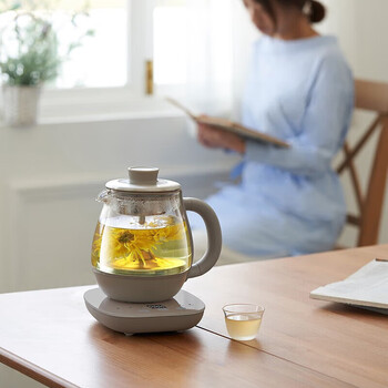 小熊煮茶器 养生壶电热水壶蒸茶器喷淋式不锈钢烧水壶0.8升ZCQ-A08H2