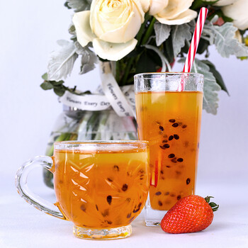 蜂蜜柚子百香果柠檬茶罐装冲饮饮品泡水喝的水果茶酱蜂蜜柚子茶500克