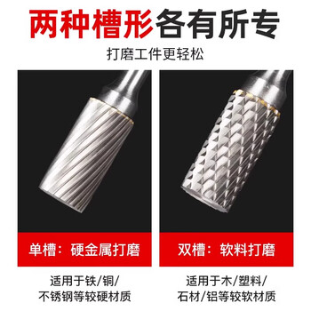 丽雕（LiDiao）钨钢金属打磨头硬质合金旋转锉内磨头木工抛光打磨扩孔电动磨头