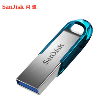 闪迪（SanDisk）32GB U盘 CZ73 时尚蓝色 安全加密 数据恢复 学习电脑办公投标 小巧便携 车载 金属优盘