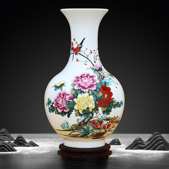 粉彩赏瓶型号规格- 京东