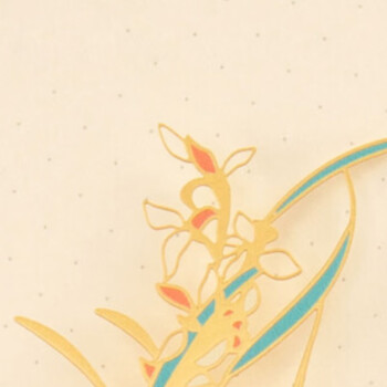 奉旨故宫文创 宫猫花影-十二花神故宫猫书签 黄铜金属创意 学生生日毕业礼物 七月兰花单支装	