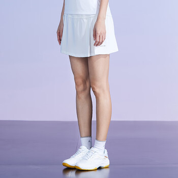 川崎（KAWASAKI）羽毛球服 运动短裙女防走光半身裙 SK-K2781 白色 3xl 
