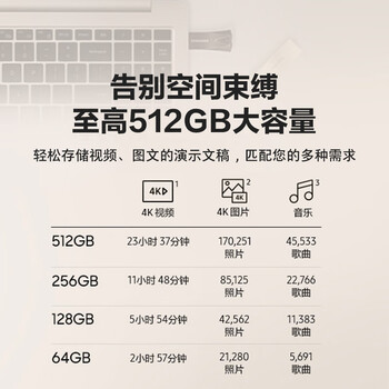 三星（SAMSUNG）256GB USB3.1 U盘 BAR 学习办公金属高速优盘 车载U盘 读速400MB/s（Gen 1）香槟银 适用哨兵模式