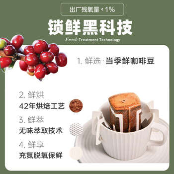 隅田川浓醇手冲挂滤挂耳式黑咖啡粉节日送礼 浓醇10g*24片散装