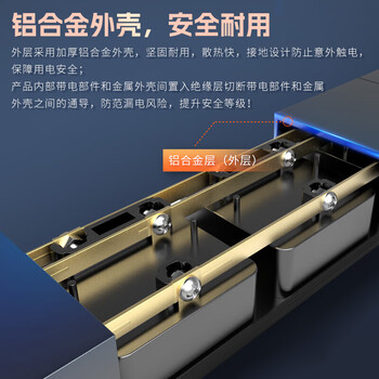 三拓 TS8208机柜PDU电源插座插排16A输入8位10a输出新国标孔开关SPD防雷模块2.5平方线芯4000W 三拓 TS8208机柜PDU电源插座插排16A输入8位10a输出新国标孔开关SPD防雷模块2.5平方线芯4000W