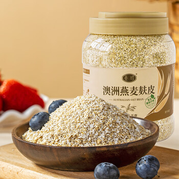 觅珍燕麦麸皮0蔗糖代餐懒人健身速食低gi营养糖尿病人专用食品1000g