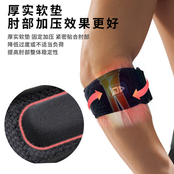 AQ网球护肘专用关节加压保护套升级抗菌布羽毛网匹克球运动装备5081 AQ网球护肘专用关节加压保护套升级抗菌布羽毛网匹克球运动装备5081