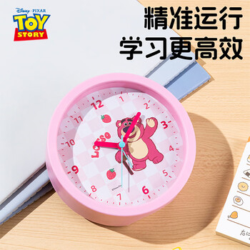 迪士尼（Disney）儿童闹钟 大音量可爱卡通女孩儿童小时钟 小学生床头桌面学习计时器 草莓熊