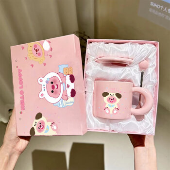 耐吉佳loopy水杯少女心海狸生日礼物马克杯网红少女心生日礼物loopy