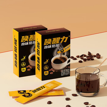 益昌老街唤醒力劲味觉醒黑咖啡粉 20条*3盒