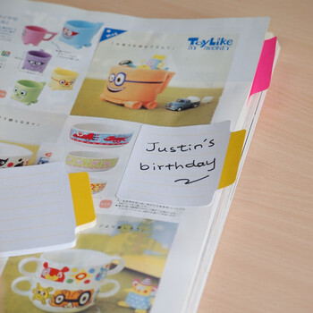 N次贴(STICKN)便利贴强粘可撕便签本学生用记事留言便条纸索引标签贴70x70mm 50张 蓝线条36517