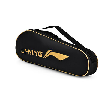 李宁（LI-NING）羽毛球包男女单肩背包 2支装拍包 黑金