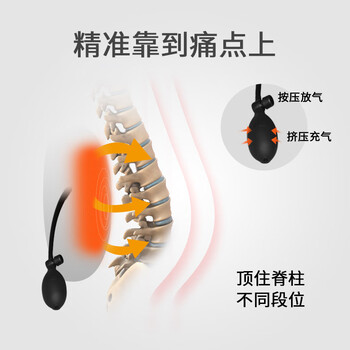 PPW 靠垫人体工学腰垫汽车腰靠腰托腰椎呵护办公室靠背腰枕靠 气囊款 PPW 靠垫人体工学腰垫汽车腰靠腰托腰椎呵护办公室靠背腰枕靠 气囊款