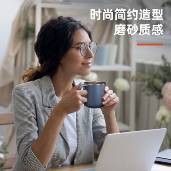 得力LL602-FPK保温马克杯（380ml）(粉)(个)