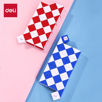 得力(deli)48段百变魔尺魔方弹力结构 益智减压趣味DIY玩具 生日六一儿童节礼物男女孩赠送视频教程 得力(deli)48段百变魔尺魔方弹力结构 益智减压趣味DIY玩具 生日六一儿童节礼物男女孩赠送视频教程